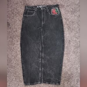 Black Ninth Hall Embroidered Ambush Jeans